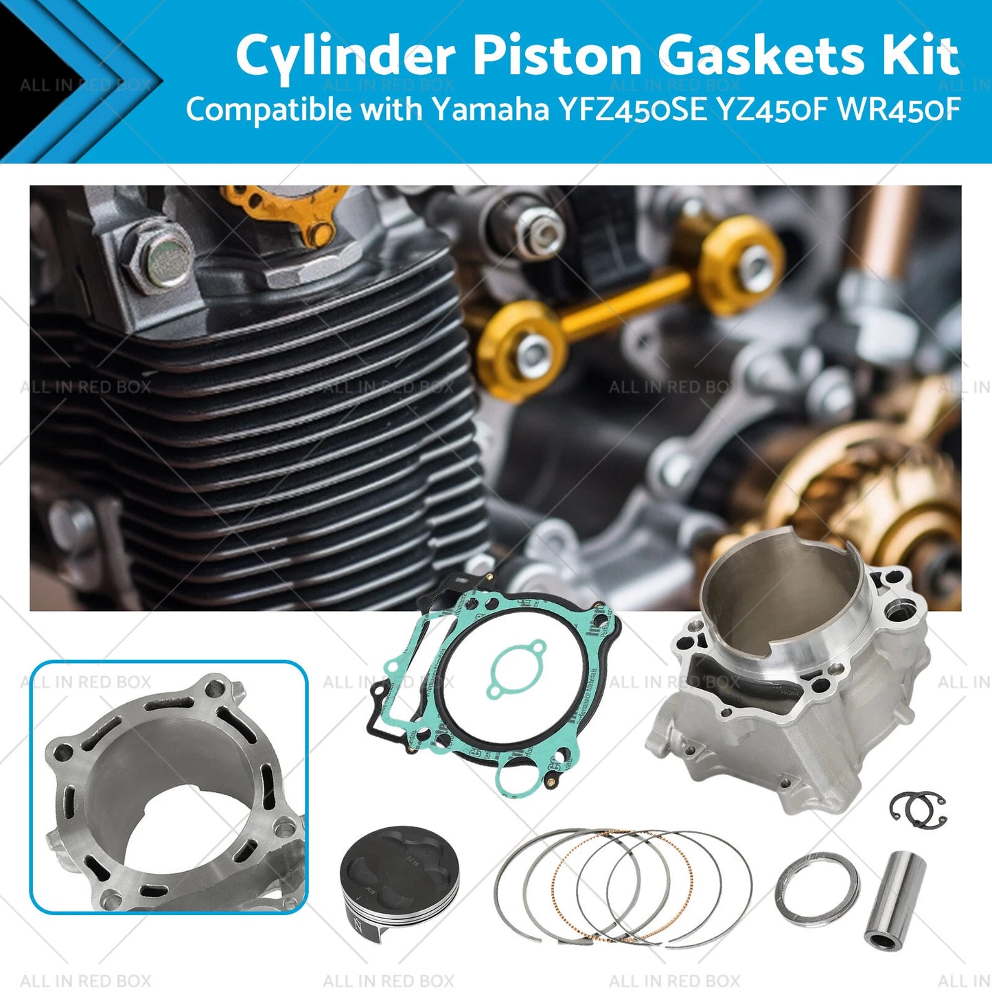 95mm STD Cylinder Piston Kit for Yamaha YFZ450 (2004-2009)