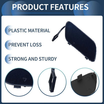 Front Bumper Tow Hook Cover for Mercedes-Benz A-Class (2005-2012) Blue Metallic