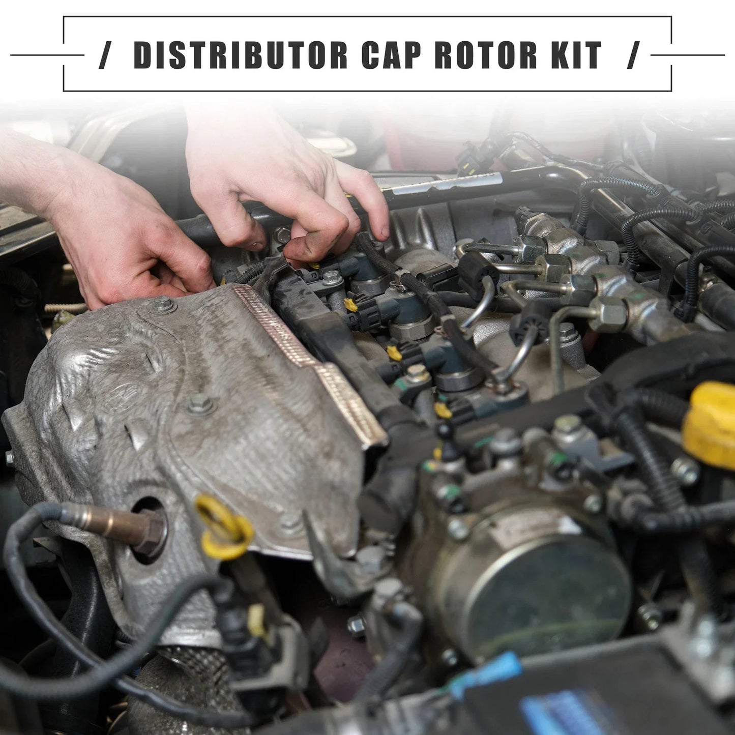 Brass Terminals Distributor Cap & Rotor Kit for Chevrolet