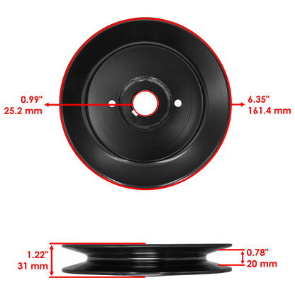 Deck Pulley Replacement for Kubota WH15-48 and WHF19-52 (48–52 in) (2007–2019)