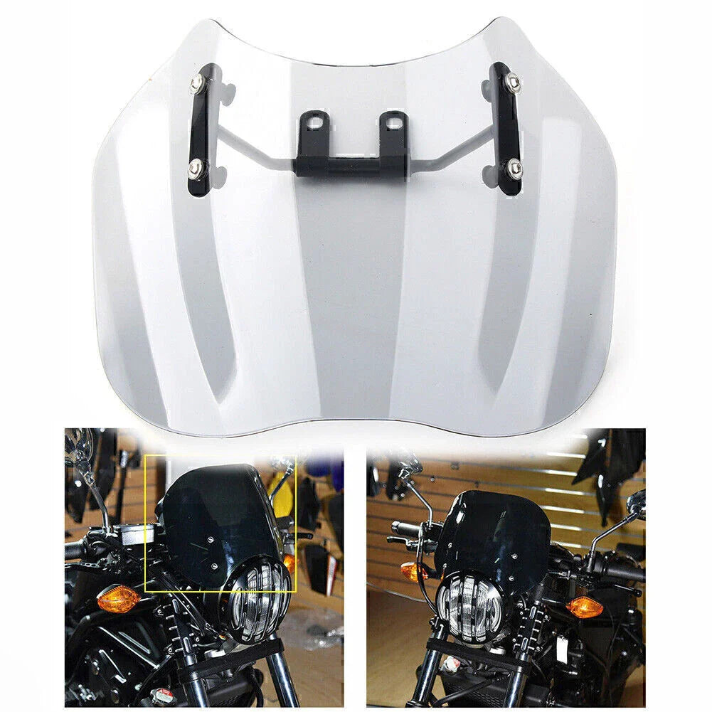 Grey Motorcycle Windscreen for Honda CMX500 Rebel (2018-2020)