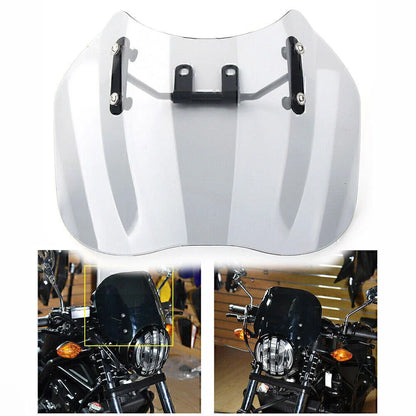 Grey Motorcycle Windscreen for Honda CMX500 Rebel (2018-2020)