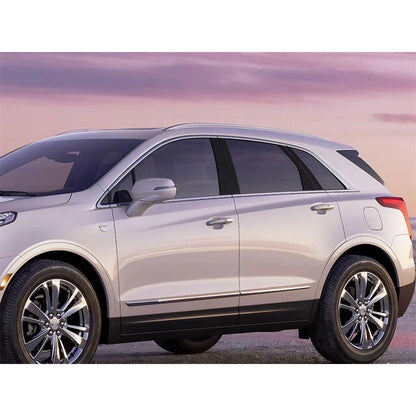 Gloss Black Pillar Post Trim Covers for Cadillac XT5 (2017-2023)