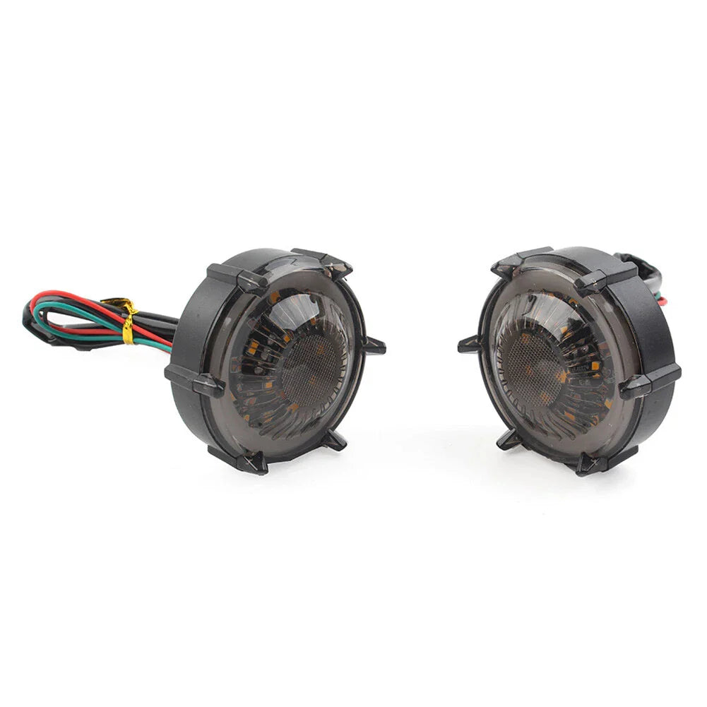 1 Pair LED Turn Signal Lights for Motorcycle - DRL Flashers