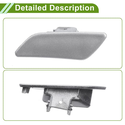 Washer Nozzle Cover Cap for Porsche Panamera (2010-2023) Silver Tone