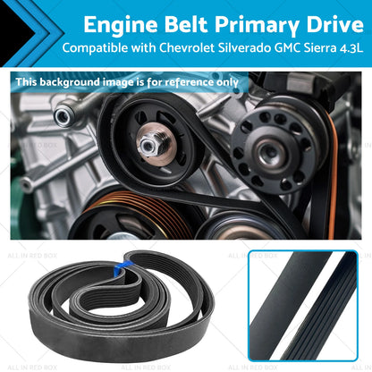 Engine Belt Primary Drive for Chevrolet Silverado GMC Sierra 4.3L (19-23)