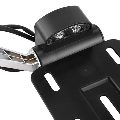 LED Light Side Mount License Plate Holder for Harley Sportster XL (2004-2016)