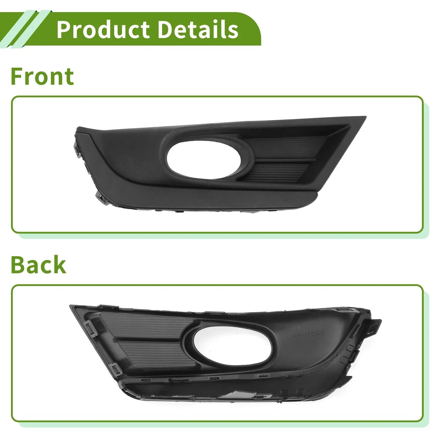 Right Front Fog Light Grill for Honda CR-V 2016-2019 (2016-2019)