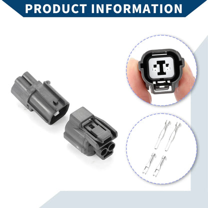 2 x Pin Cable Horn Rear Door Lock Motor Connector Plug for Honda