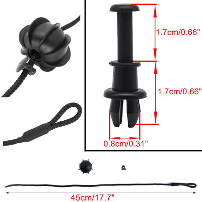 Rear Parcel Shelf Strap Replacement With Retainer Clips for Skoda Yeti (2009–2014)