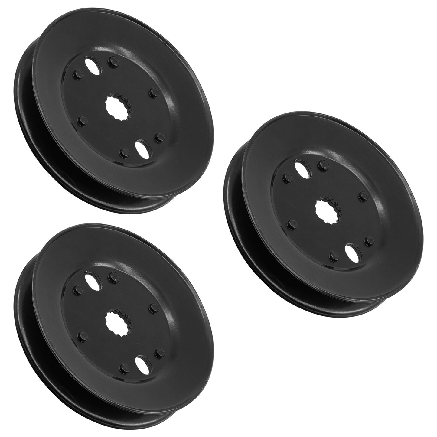 Deck Spindle Pulley Replacement for John Deere X320 X324 X500 X520 X540 (48") (Qty 3)