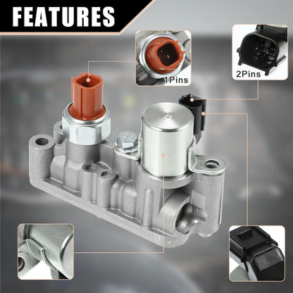Engine Variable Timing Solenoid Assembly Set with Gasket for Honda (2016-2021)