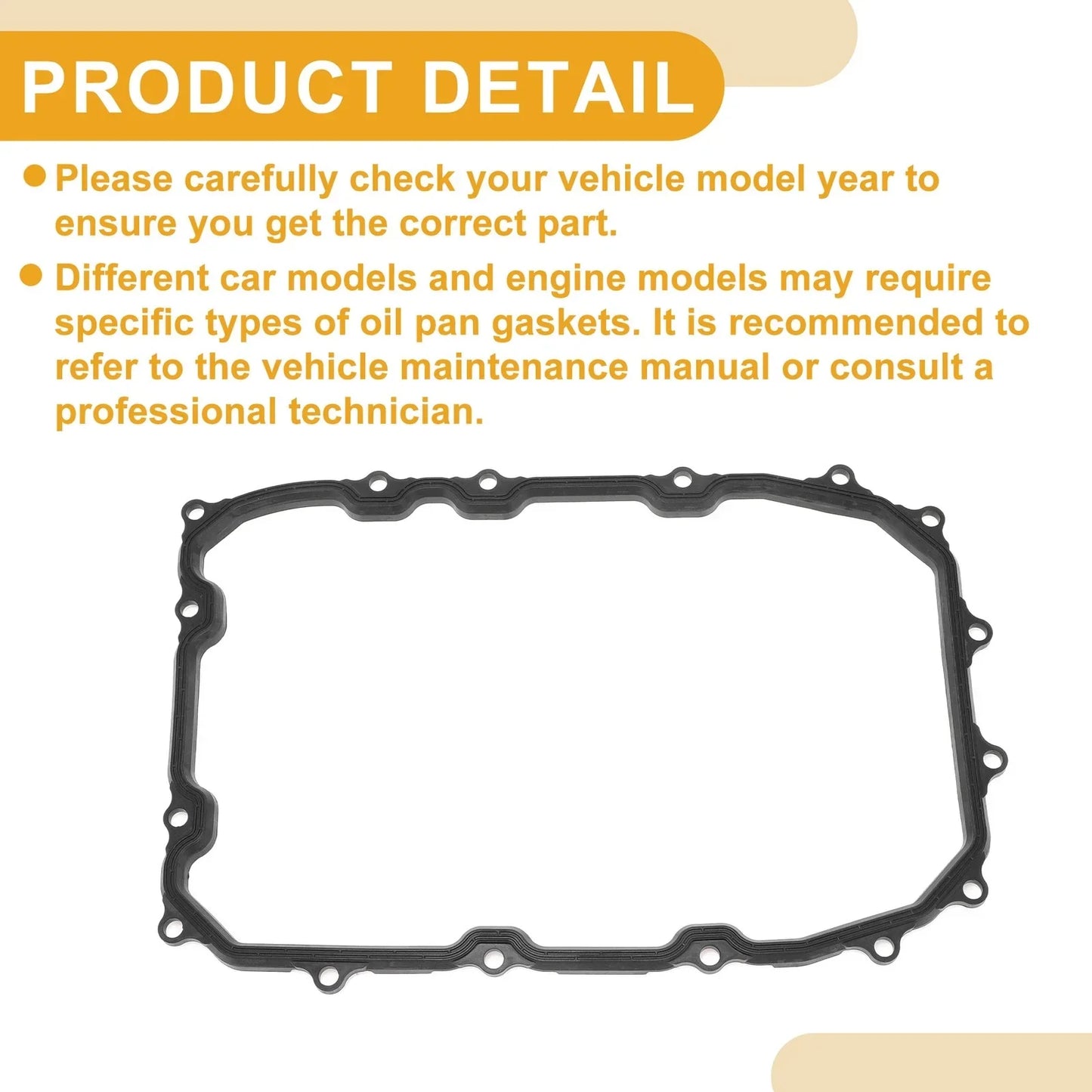 Car Transmission Filter Oil Pan Gasket for Porsche Cayenne (2003-2010)