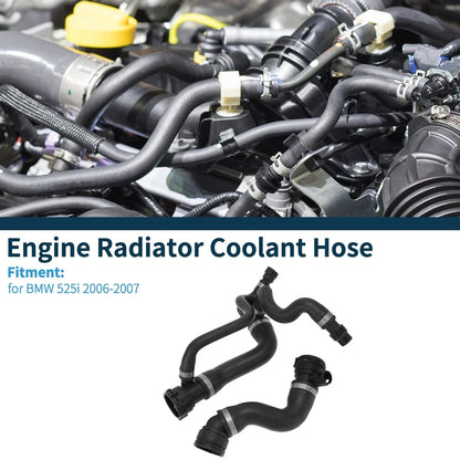 Water Pipes Engine Radiator Coolant Hose for BMW 525i (2006 - 2007)