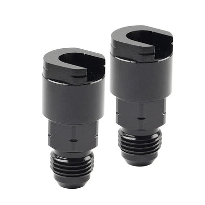 Black 6AN Male to 5/16" EFI Fuel Rail Adapter Fitting for Car Model