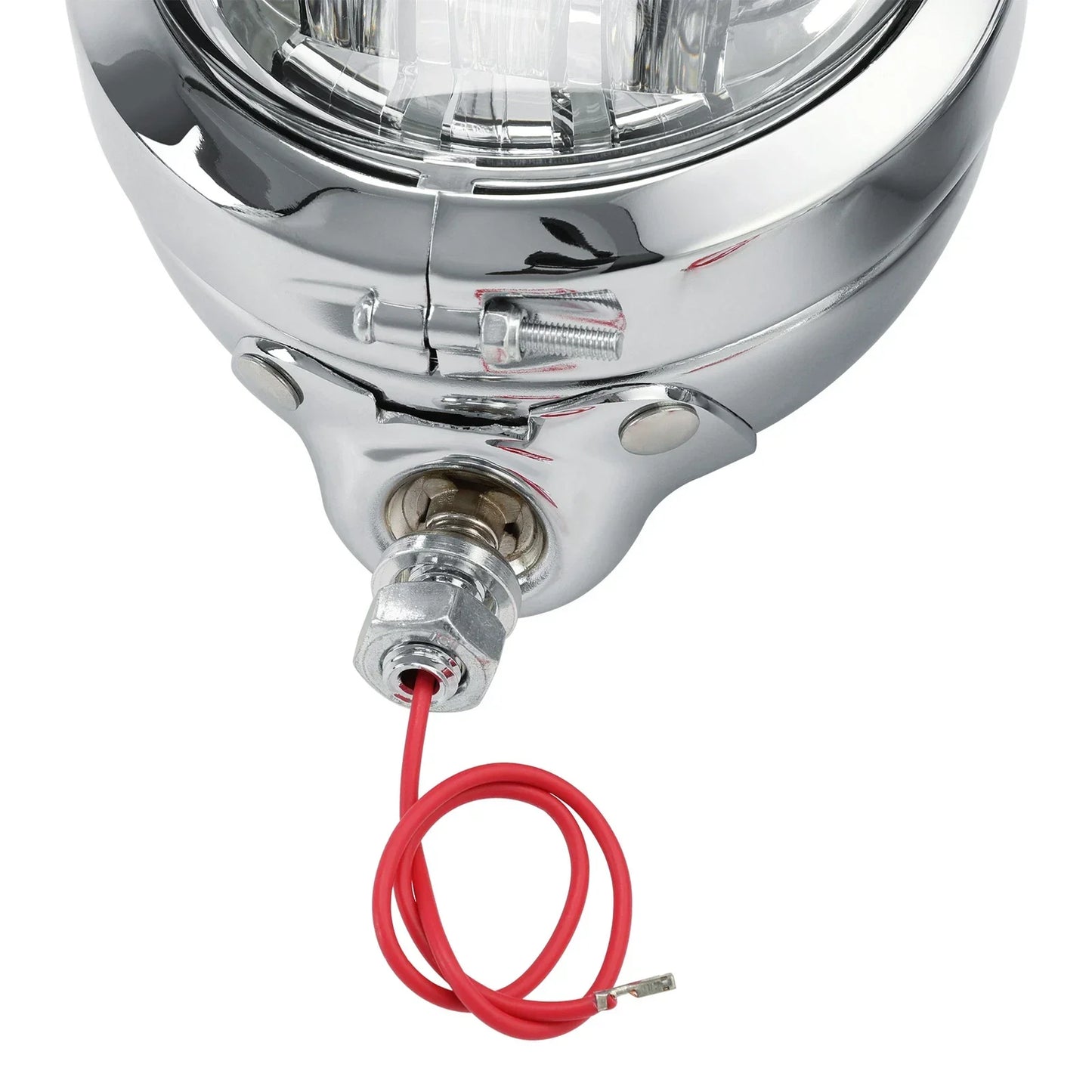 4-1/2" Chrome Auxiliary Fog Lights & Housing for Harley Davidson