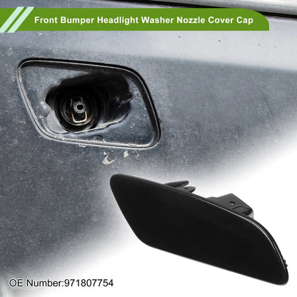 Washer Nozzle Cover for Porsche Panamera 2017-2021 (2 x Black Caps)