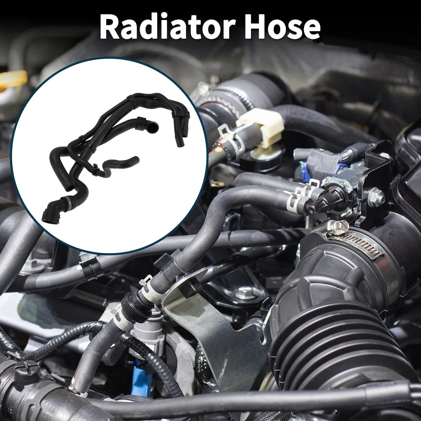 Radiator Hose for Porsche Cayenne 2010-2017 Rubber Water Pipe