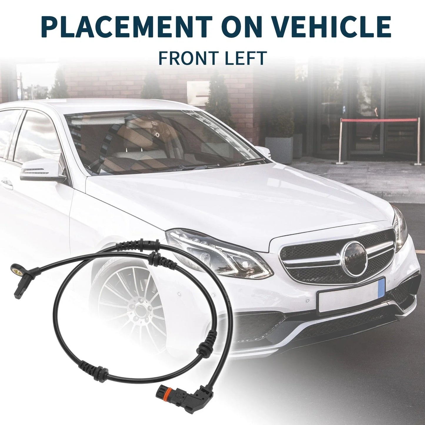 2 x Front Left ABS Wheel Speed Sensors for Mercedes-Benz R320 (2006-2010)