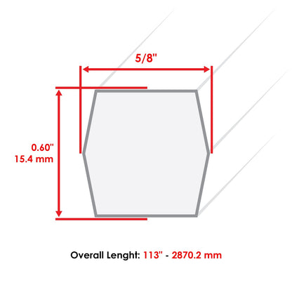 Deck Belt Replacement for John Deere X475 X485 X575 X585 X595 X700 (2011–2014)
