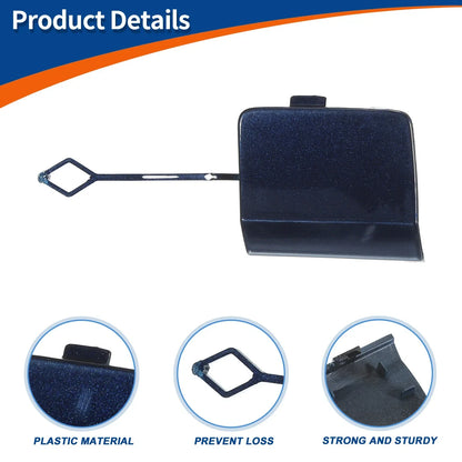 Rear Bumper Tow Hook Cover for Mercedes-Benz W212 E200 (2010-2016) Blue