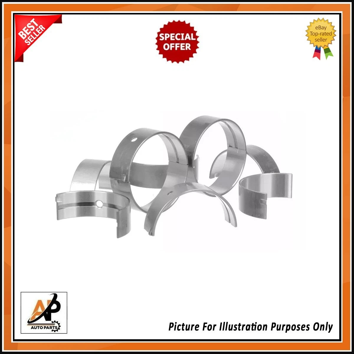 Crankshaft Main Bearings STD Size Replacement for Citroen Xsara (1997–2005)