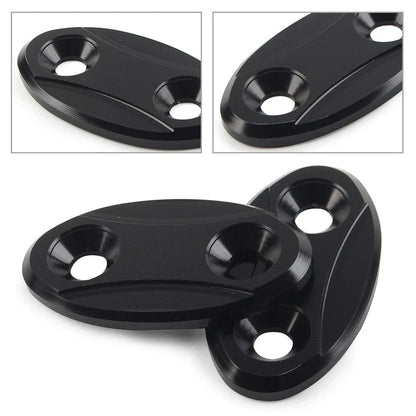 Rearview Mirror Block Off Base Plates Cover for BMW S1000RR (2009-2018)  Black
