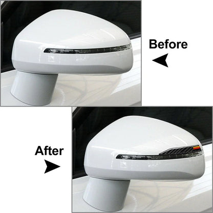 Carbon Black Universal Side Mirror Anti-Collision Protector Trim