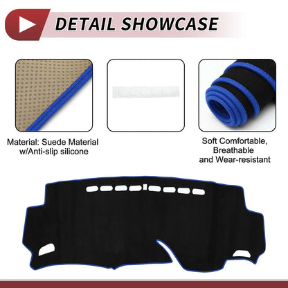 Dashboard Dash Cover Mat for HONDA Shuttle 2015-2024 Sun Protector Pad Black Blue