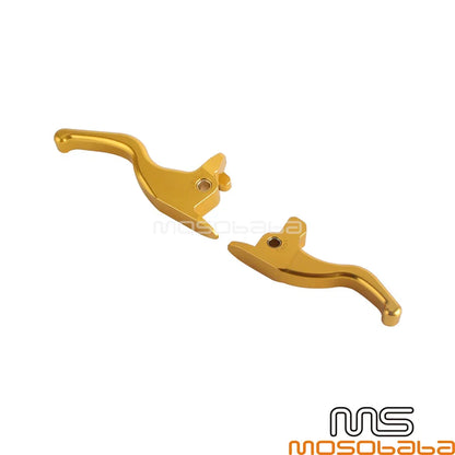 Gold Brake & Clutch Hand Lever Set for Harley Softail Fat Boy (2017)