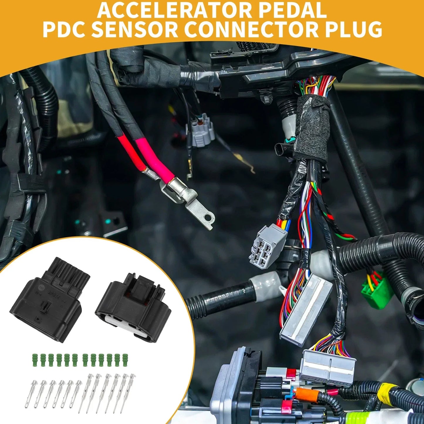 6 Pin Accelerator Pedal Sensor Connector for Honda