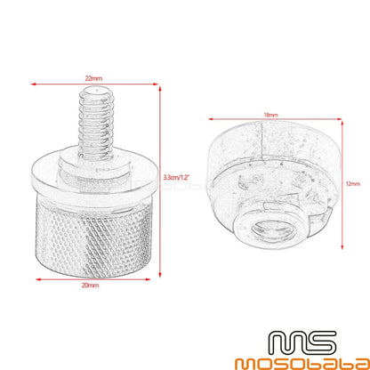 Seat Mounting Bolt & Nut for Harley Street Fat Bob Dyna Softail
