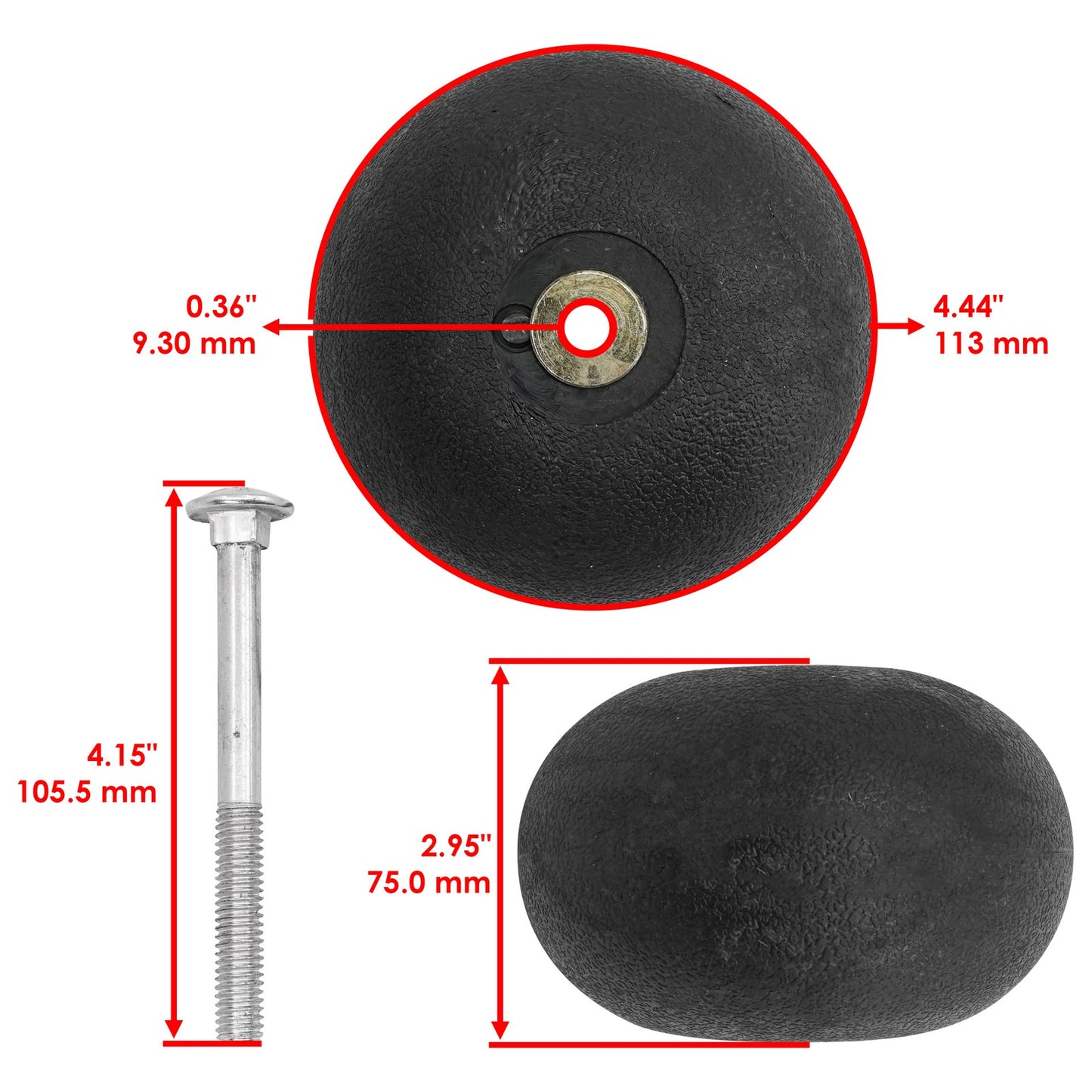 Deck Anti Scalp Wheel Rollers for Scag SCR42 25CH SCZ52 (2021–2024)