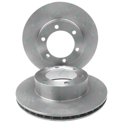 2 Front Disc Brake Rotors for Toyota Landcruiser Prado KZJ95 RZJ95 VZJ95 1996-02