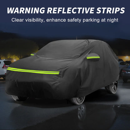 Waterproof 210D-PU Car Cover for Mercedes-Benz GLC 2015-2023 with Zipper