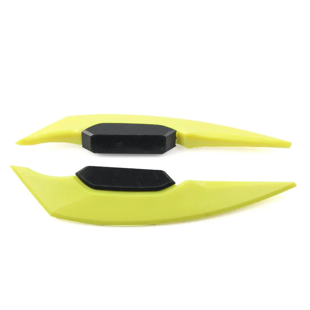 Universal Yellow Fairing Winglets Side Spoiler Deflector Air Wings - Pair