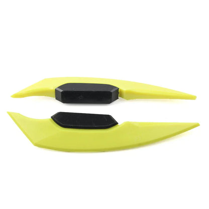 Universal Yellow Fairing Winglets Side Spoiler Deflector Air Wings - Pair