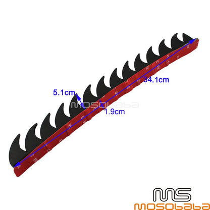 14'' Rubber Spikes Saw Strip for Dirt Bike ATV Motorcycle Helmets