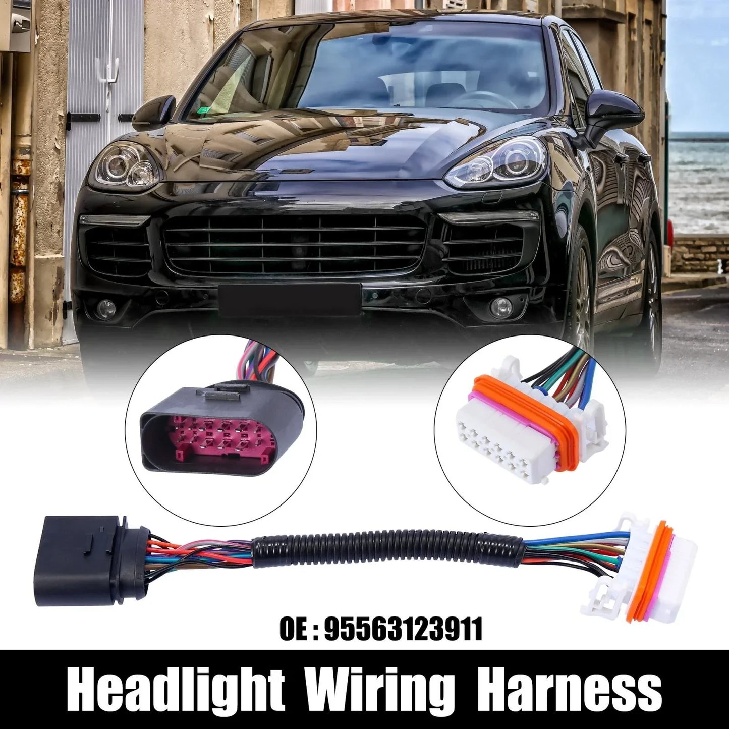 Headlight Wiring Harness for Porsche Cayenne 2003-2006 3.2L 4.5L