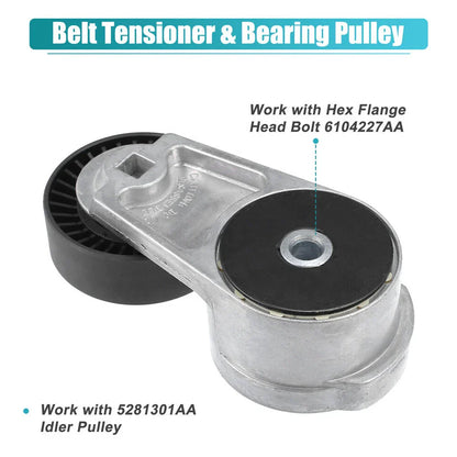 Drive Belt Tensioner Assembly for Dodge Ram, Chrysler, Jeep (2002-2010)