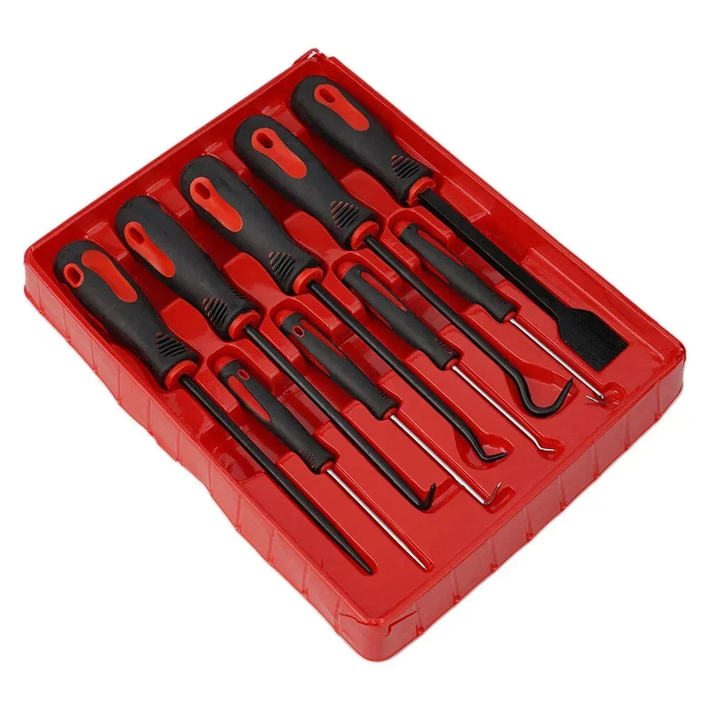9 PCS Oil Seal Tool Set for Oil Seal Removal & Scraper Hooks