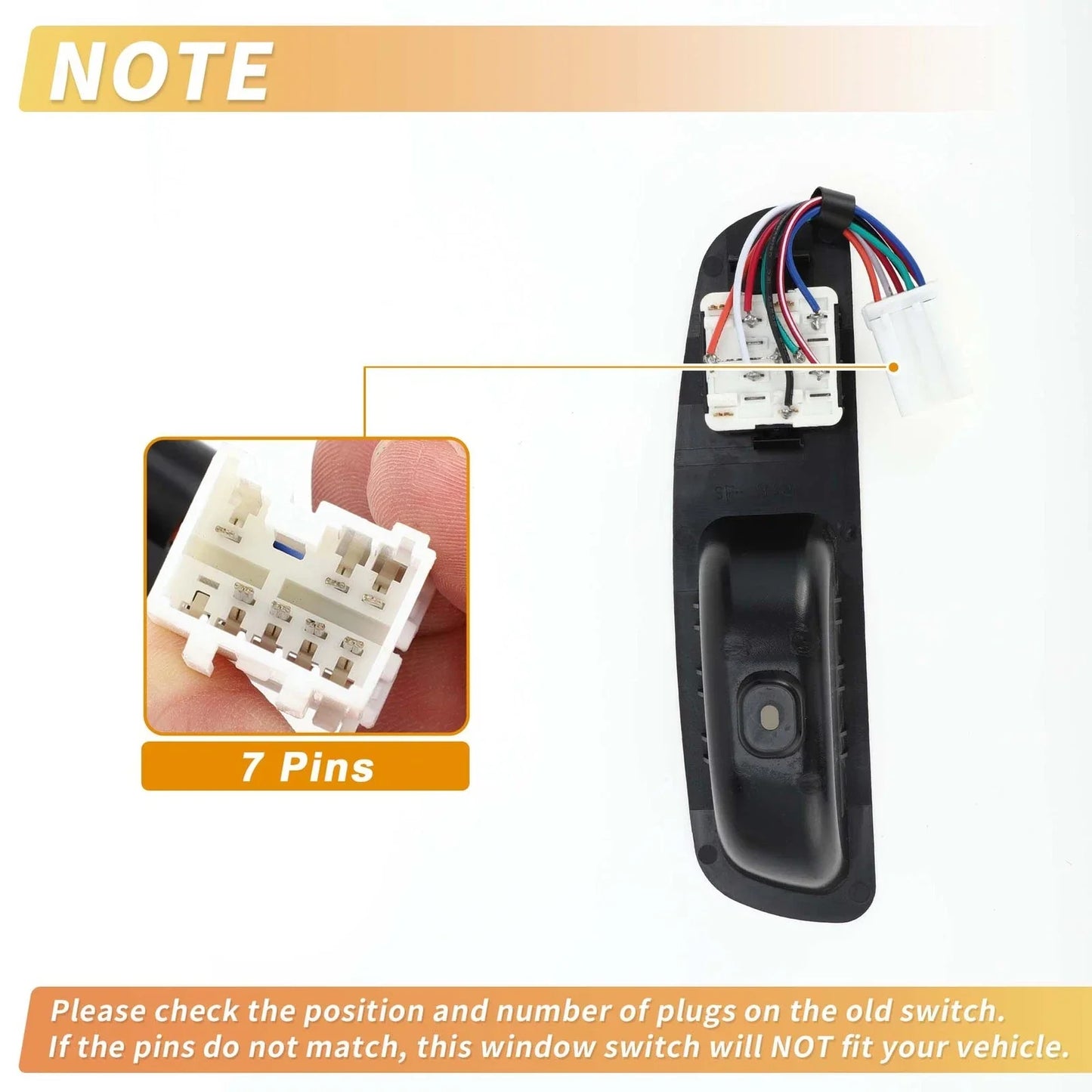 Front Right Power Window Switch for Mercedes-Benz MB VAN MB100 MB140 (1999-2005)