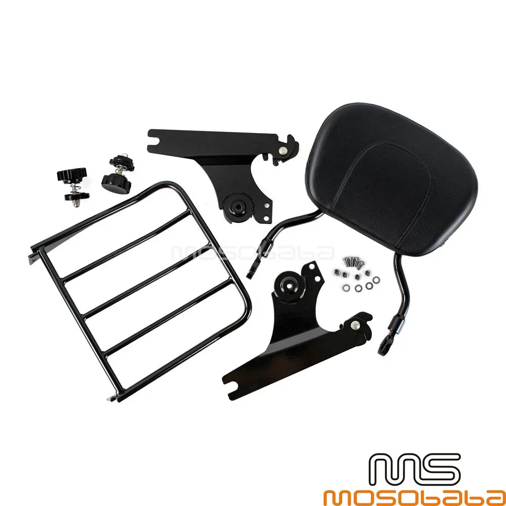 Detachable Sissy Bar Luggage Rack Backrest for Harley Softail Deluxe (05-15)