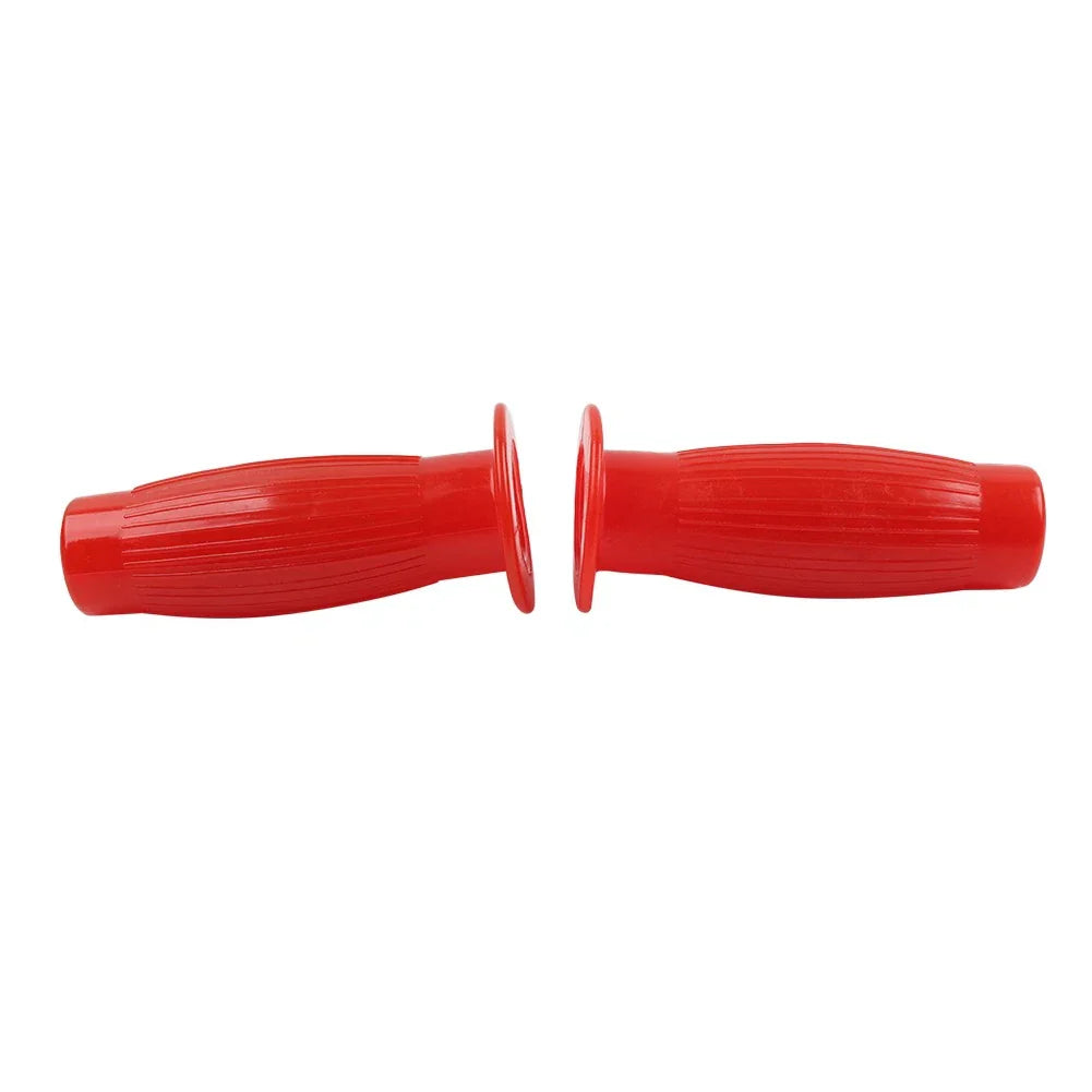 7/8" Easy-Hold Hand Grips for Vintage Motorcycle Handlebars - Red