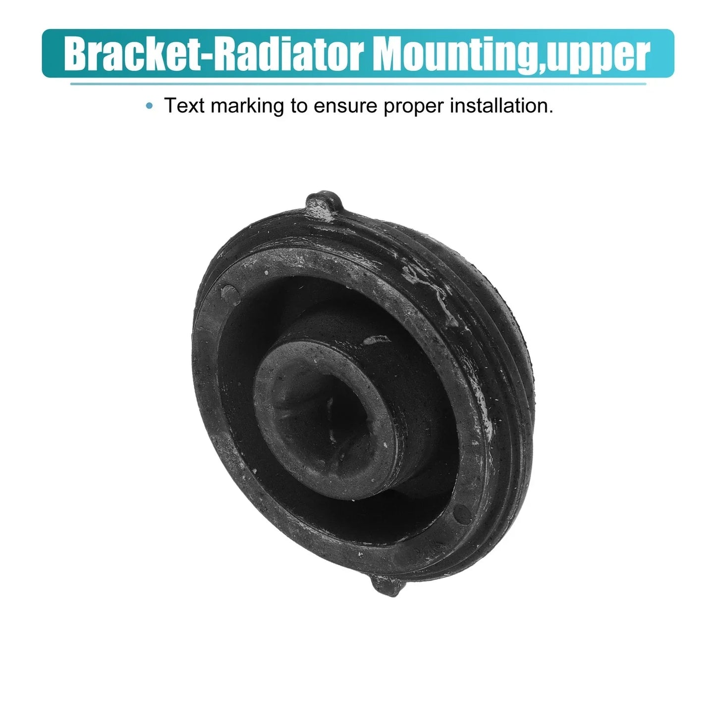 2 x Rubber Car Lower Radiator Mount Insulators for Hyundai Santa Fe (2021-2023)