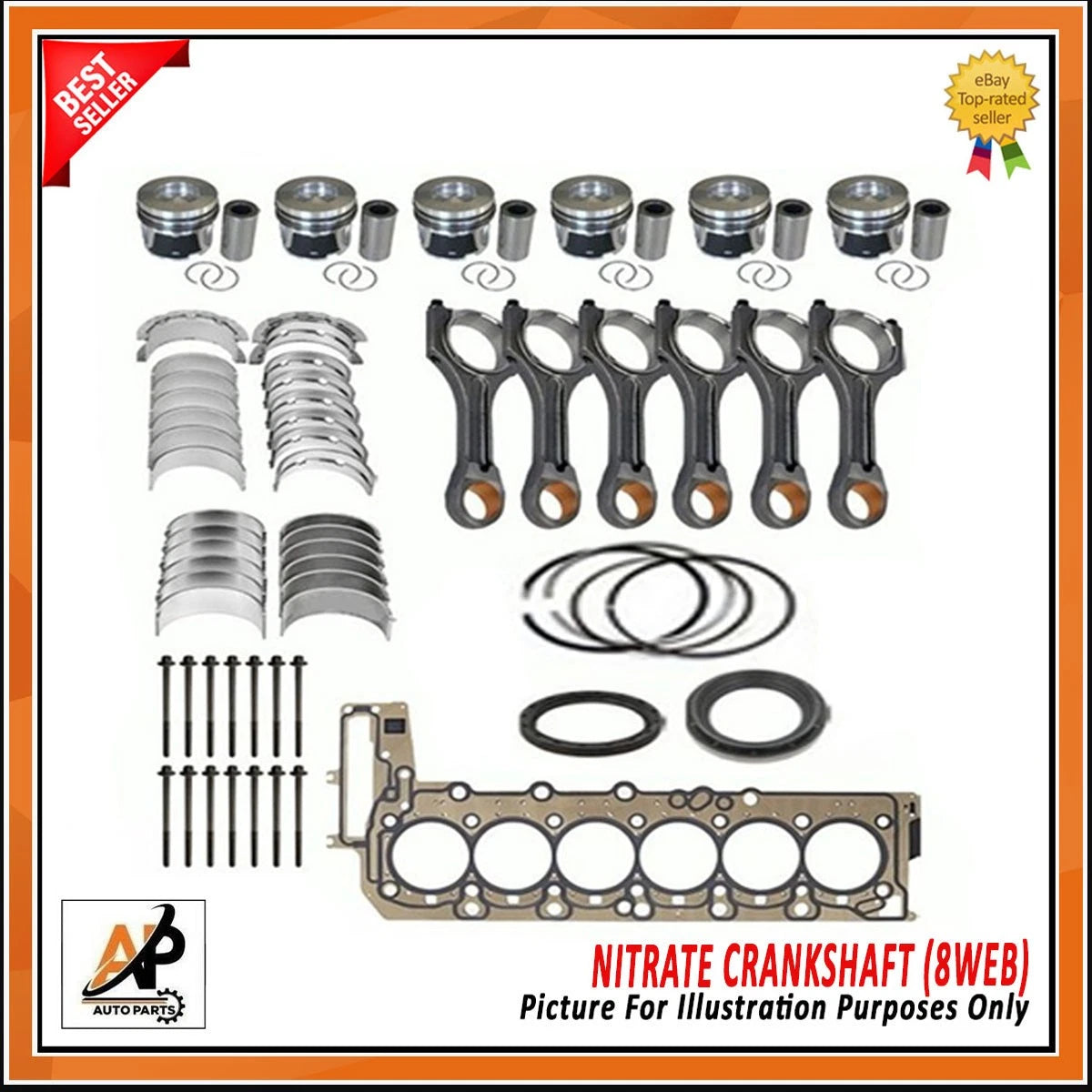 Crankshaft Rebuild Kit for BMW 3 5 7 Series 3.0 Diesel (N57) (2009–2019)