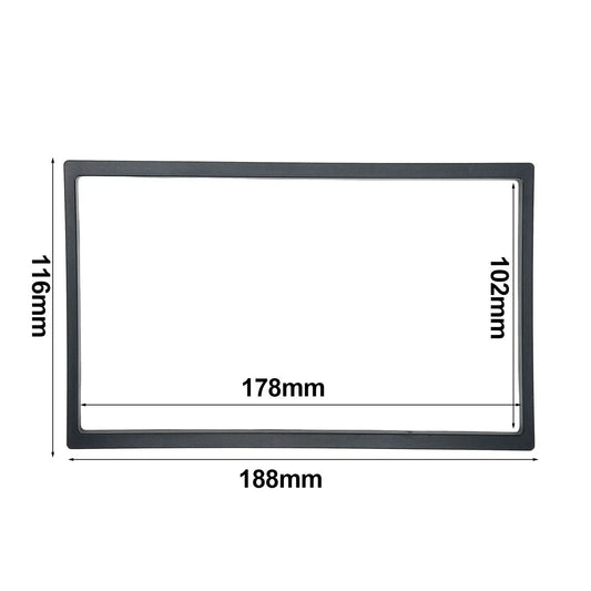 Auto Stereo Panel / 1pc / ABS Plastic Black Ultra-thin Radio Panel for Car Stereo