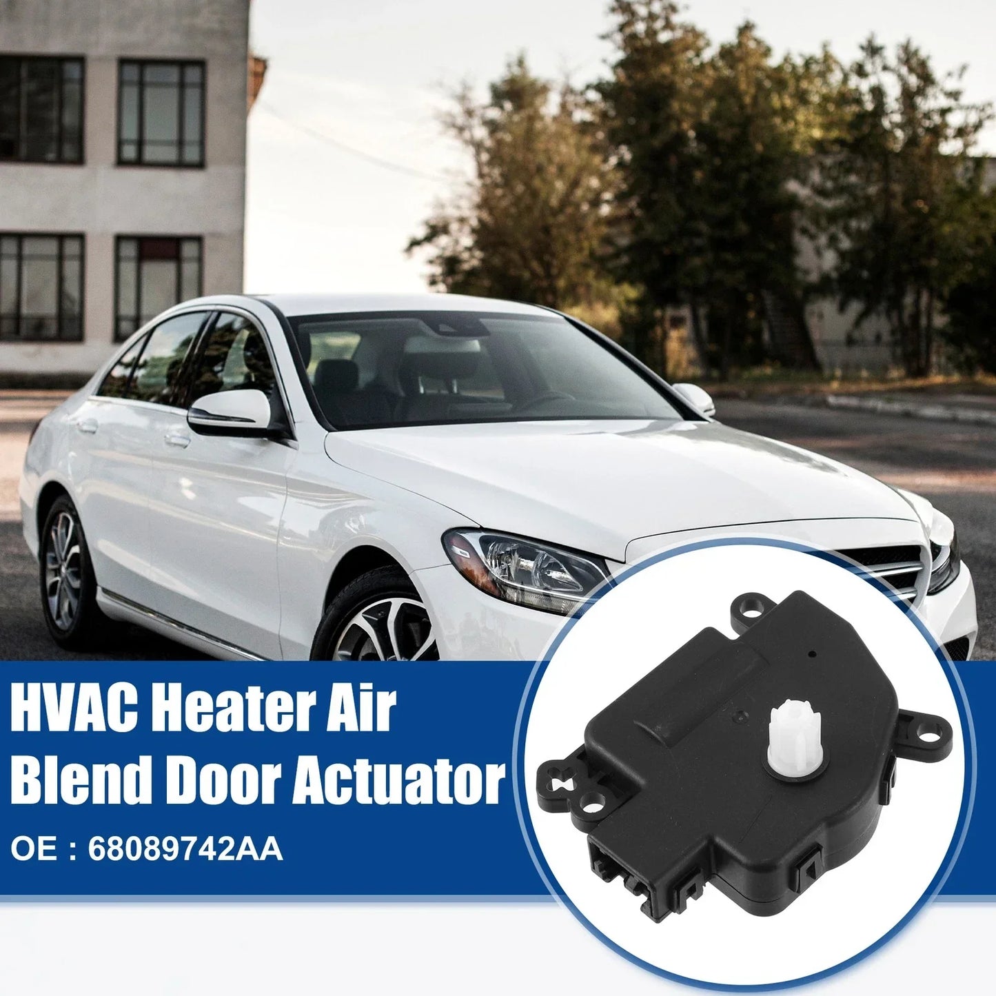 2 x Air Door Actuators for Dodge Ram 1500 (2011-2018) Black Replacement Parts