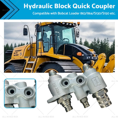 Hydraulic Block Quick Coupler for Bobcat (Various Years)