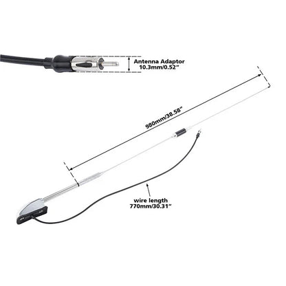 Antenna Audio Covers for Honda Goldwing GL1800 (2001-2017) Chrome